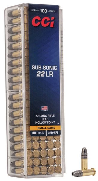 CCI .22 LR Sub-Sonic,HP, 40 gr, 100 pcs